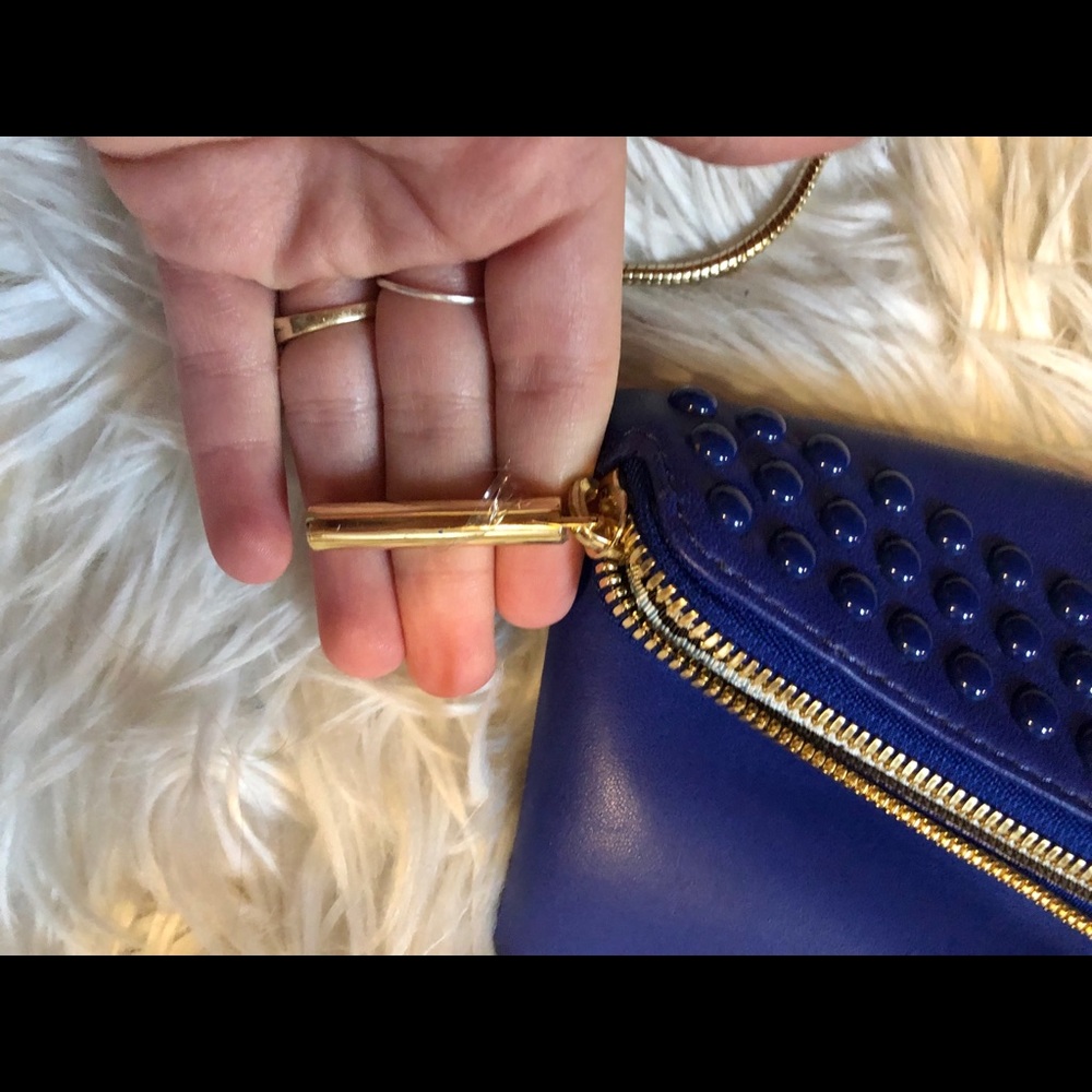 Henri Bendel cobalt blue clutch - Picture 7 of 8